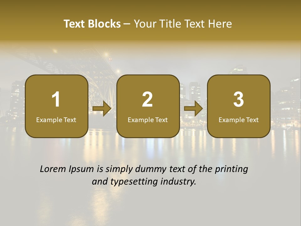 Highway Night Granville PowerPoint Template
