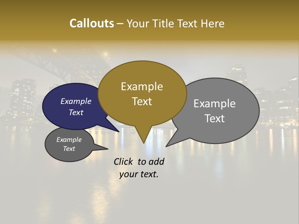 Highway Night Granville PowerPoint Template