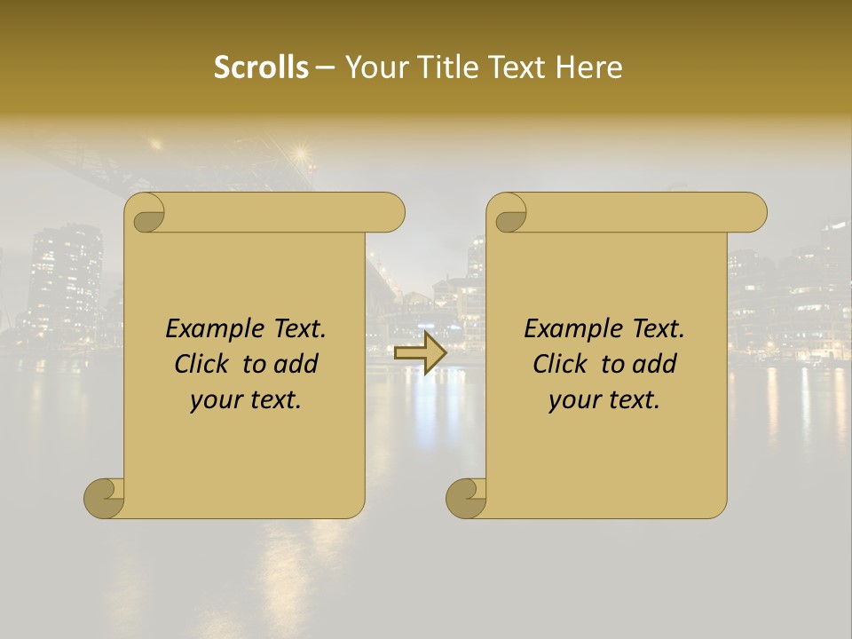 Highway Night Granville PowerPoint Template