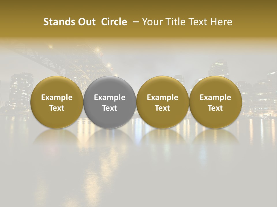 Highway Night Granville PowerPoint Template