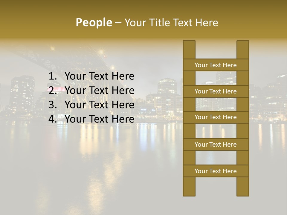 Highway Night Granville PowerPoint Template