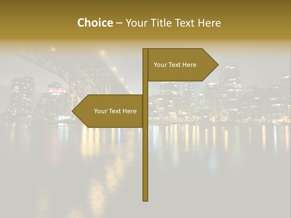 Highway Night Granville PowerPoint Template