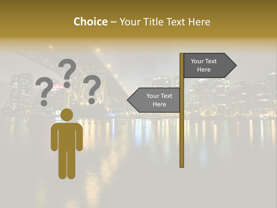 Highway Night Granville PowerPoint Template