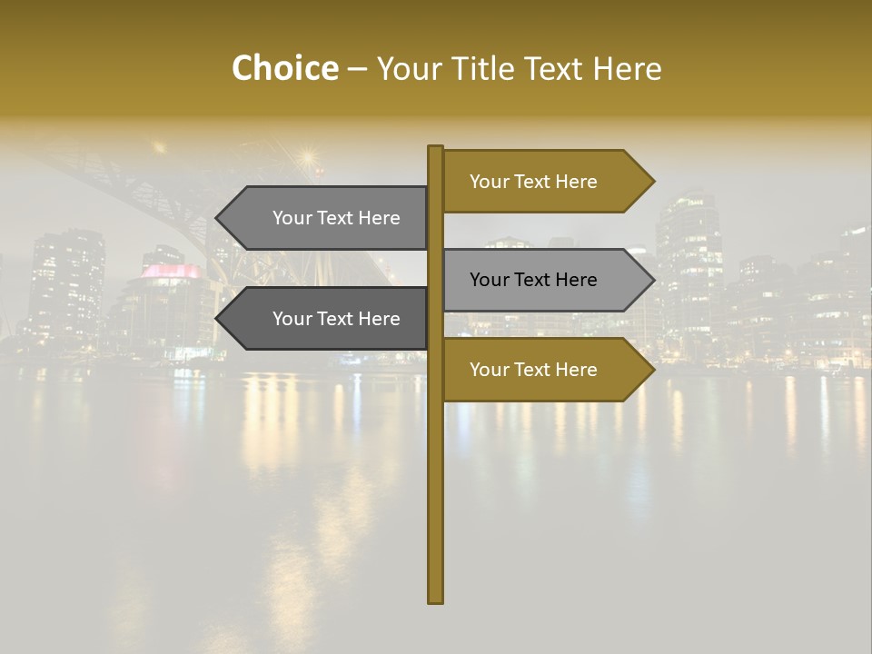 Highway Night Granville PowerPoint Template