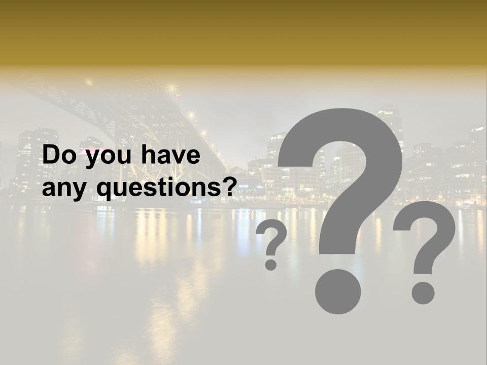 Highway Night Granville PowerPoint Template