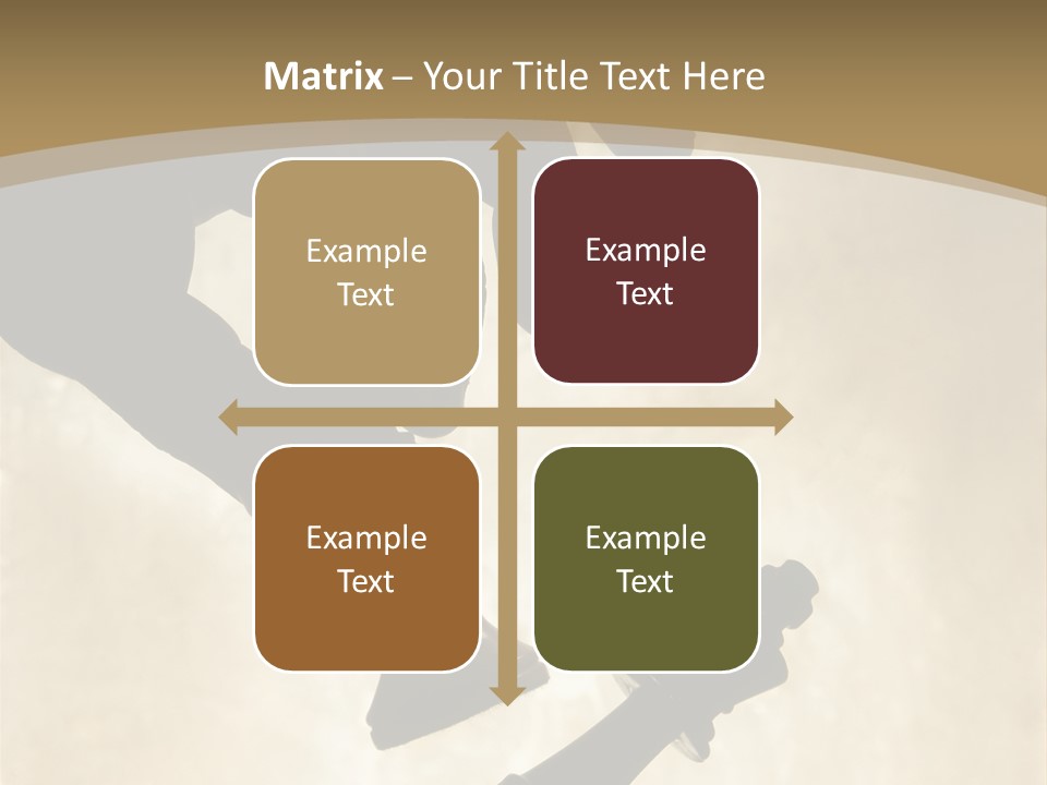 Cornered Surrender Play PowerPoint Template