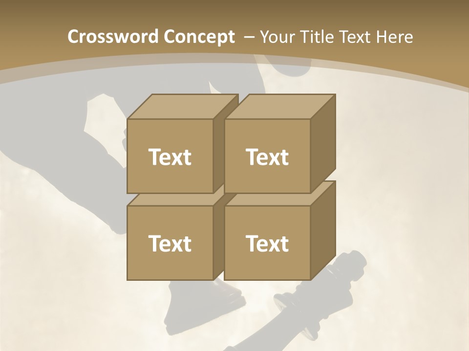 Cornered Surrender Play PowerPoint Template