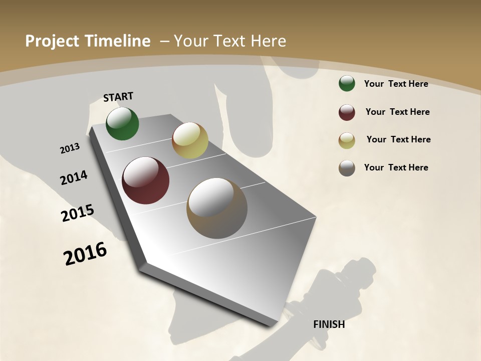 Cornered Surrender Play PowerPoint Template