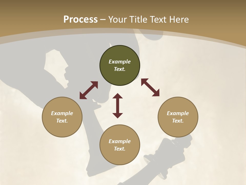 Cornered Surrender Play PowerPoint Template