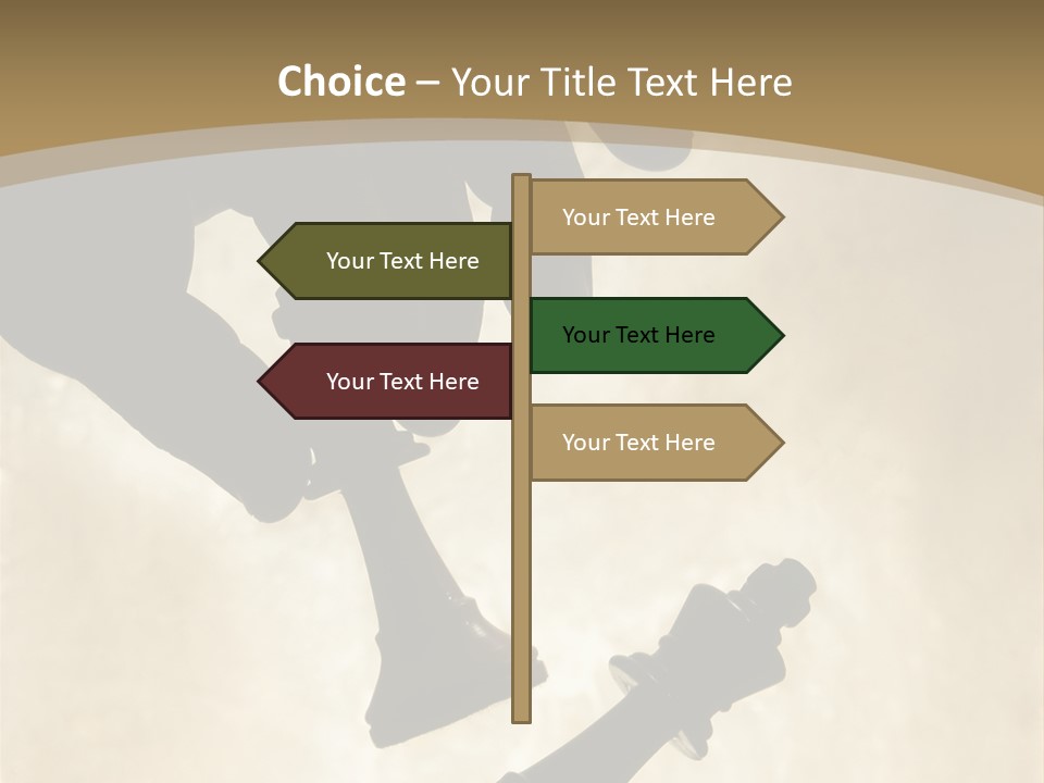 Cornered Surrender Play PowerPoint Template