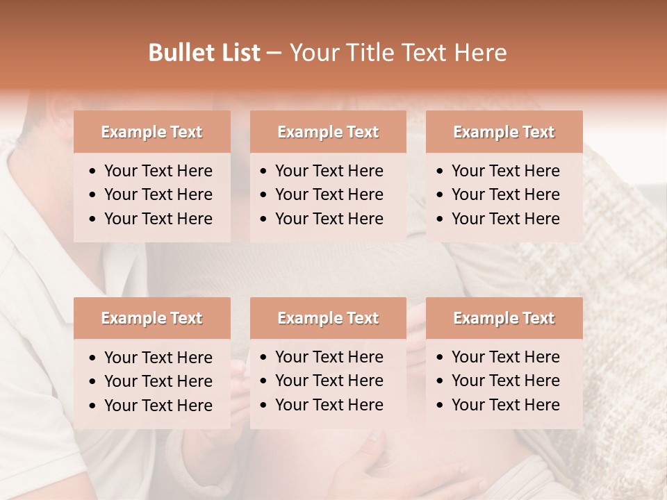 A Man And Woman Sitting On A Couch Looking At A Picture PowerPoint Template