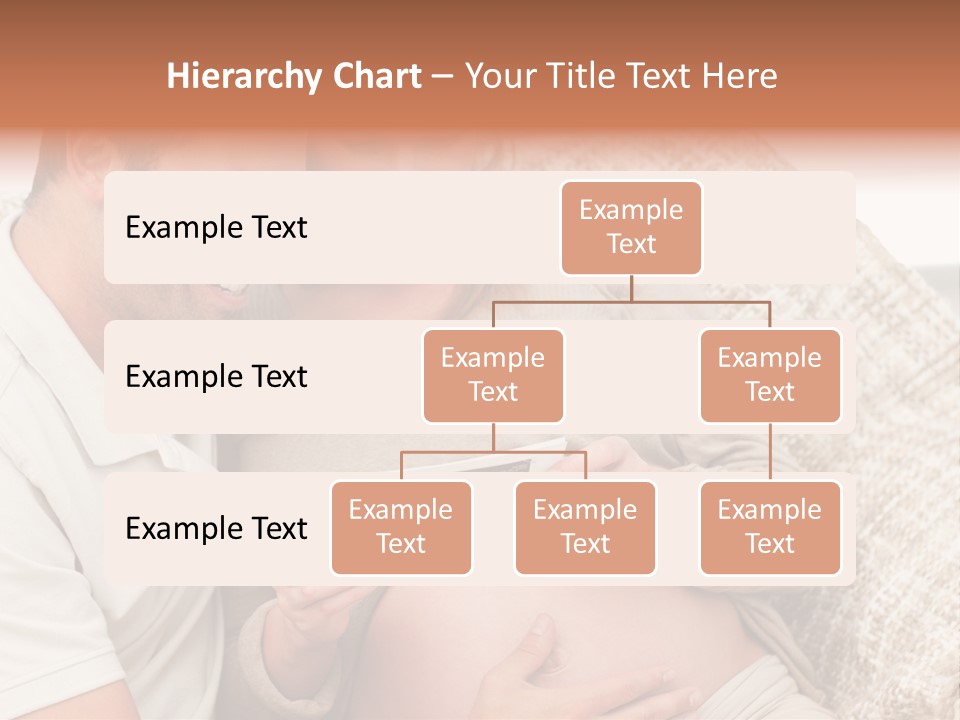 A Man And Woman Sitting On A Couch Looking At A Picture PowerPoint Template