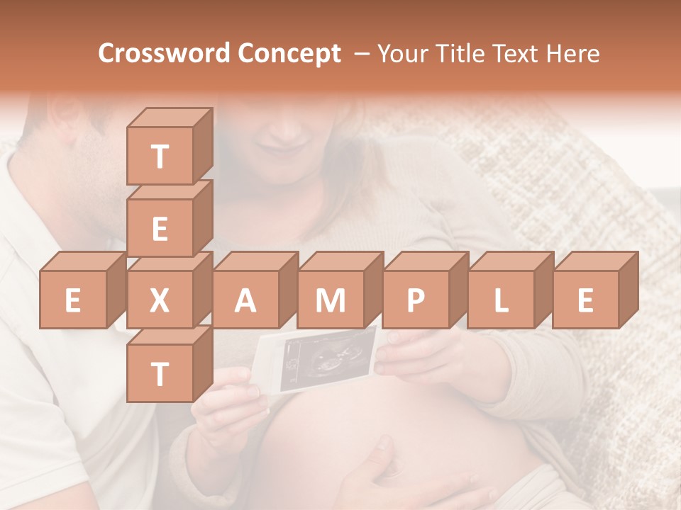 A Man And Woman Sitting On A Couch Looking At A Picture PowerPoint Template