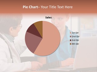 A Doctor Checking A Patient's Chest With A Stethoscope PowerPoint Template