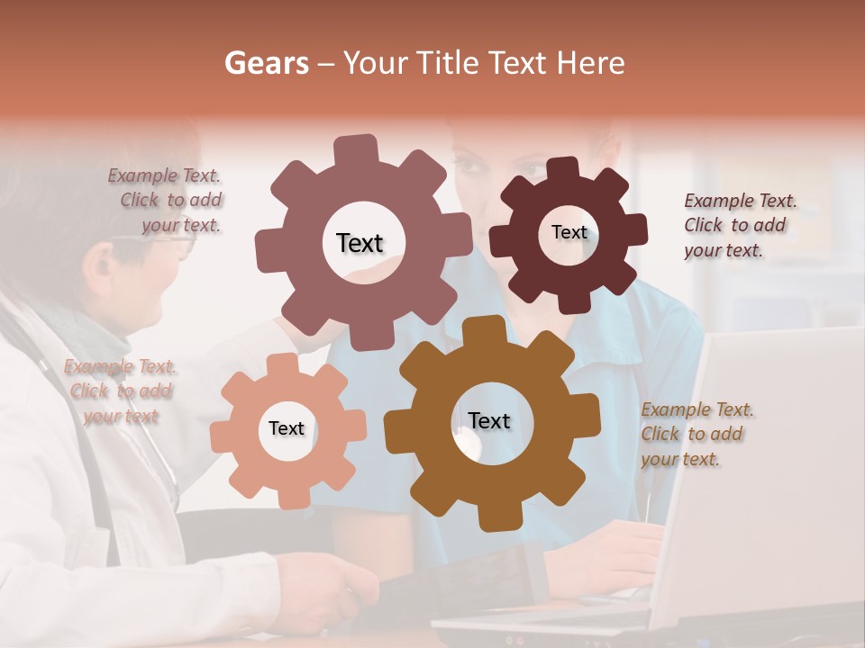A Doctor Checking A Patient's Chest With A Stethoscope PowerPoint Template