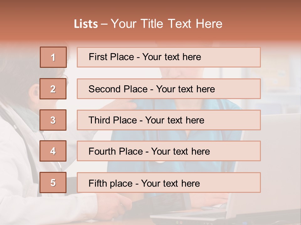 A Doctor Checking A Patient's Chest With A Stethoscope PowerPoint Template