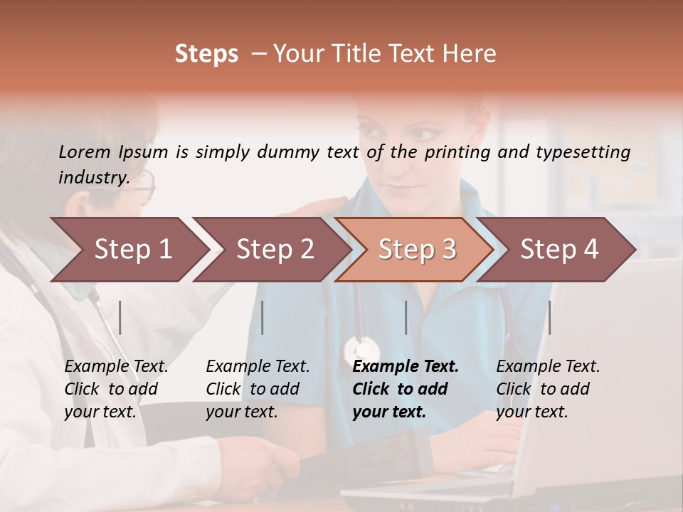A Doctor Checking A Patient's Chest With A Stethoscope PowerPoint Template