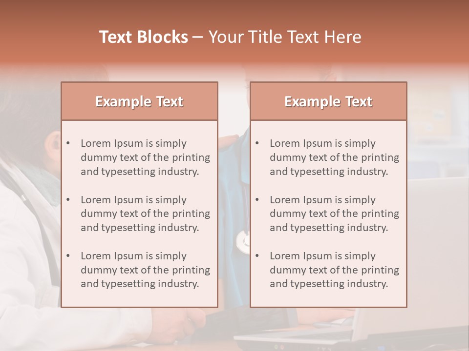 A Doctor Checking A Patient's Chest With A Stethoscope PowerPoint Template