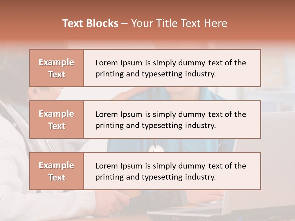 A Doctor Checking A Patient's Chest With A Stethoscope PowerPoint Template