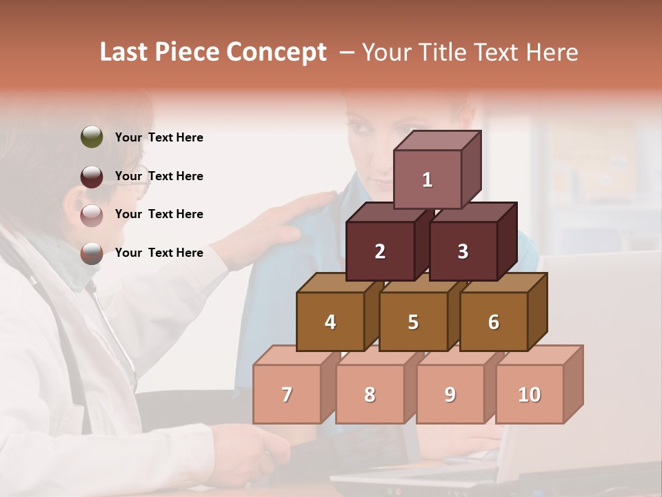 A Doctor Checking A Patient's Chest With A Stethoscope PowerPoint Template