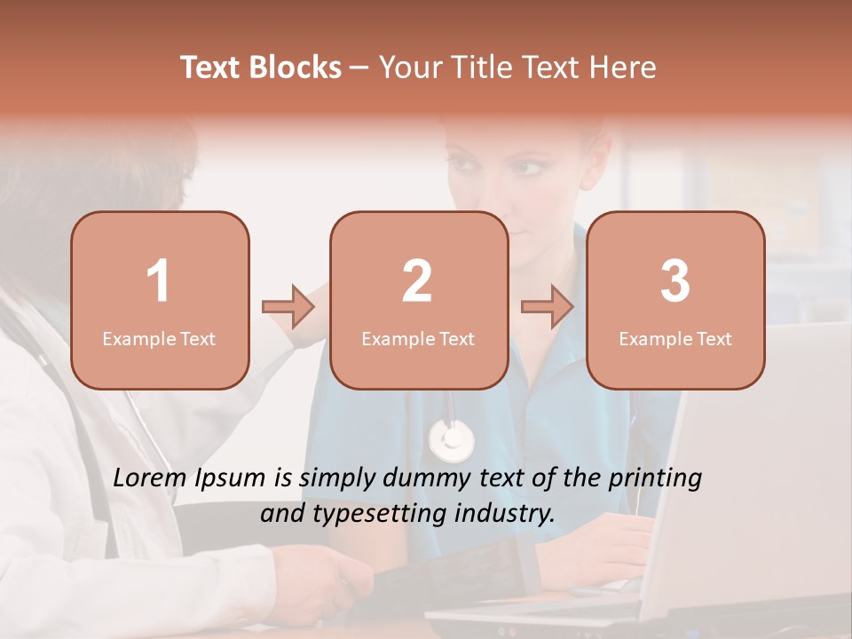 A Doctor Checking A Patient's Chest With A Stethoscope PowerPoint Template