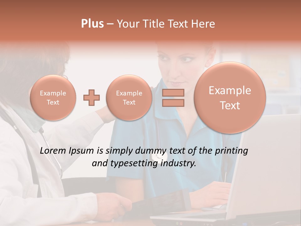 A Doctor Checking A Patient's Chest With A Stethoscope PowerPoint Template