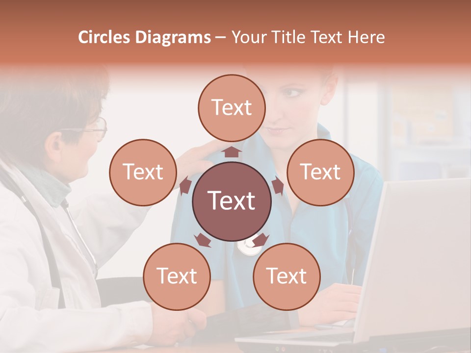 A Doctor Checking A Patient's Chest With A Stethoscope PowerPoint Template