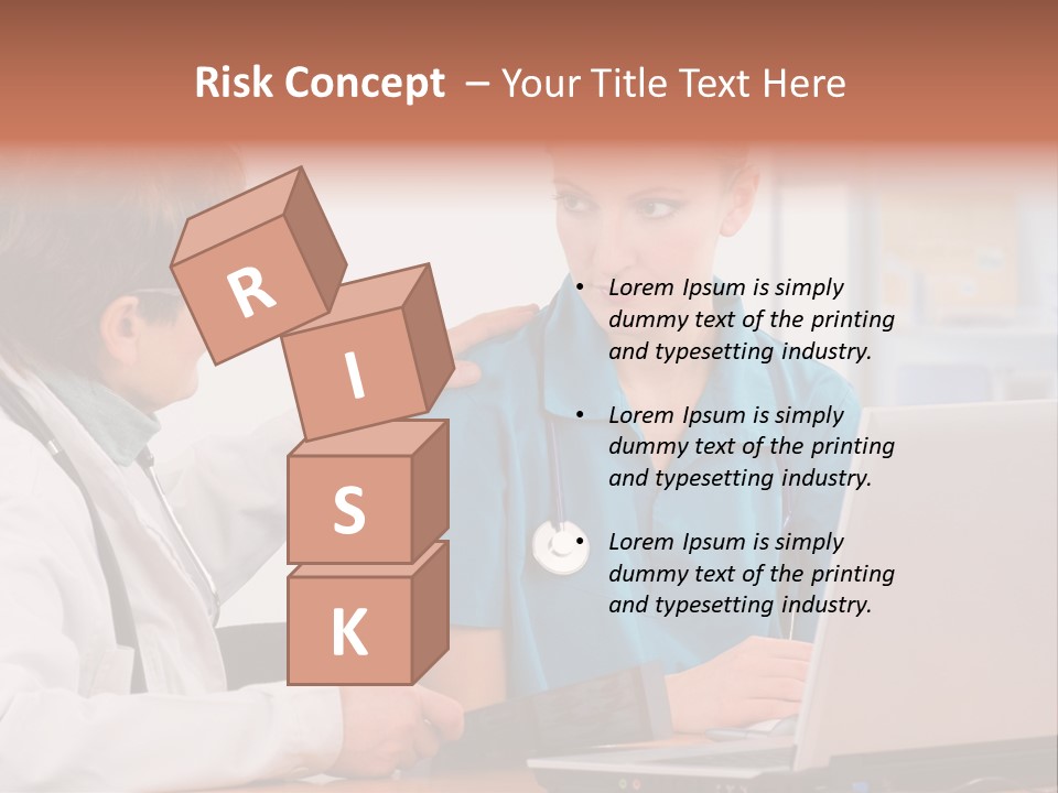 A Doctor Checking A Patient's Chest With A Stethoscope PowerPoint Template