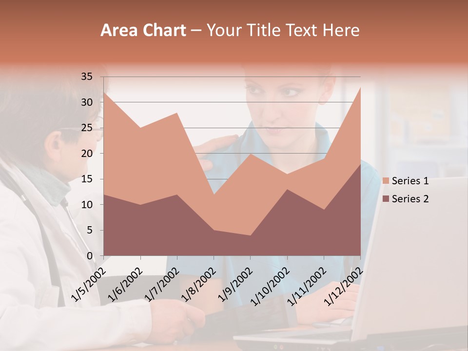 A Doctor Checking A Patient's Chest With A Stethoscope PowerPoint Template