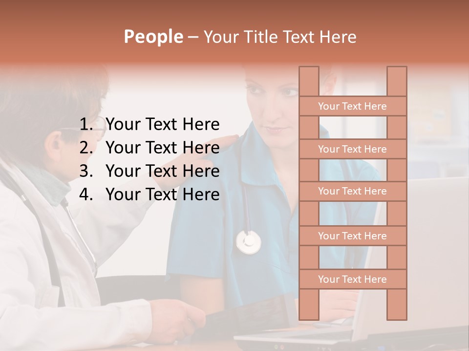 A Doctor Checking A Patient's Chest With A Stethoscope PowerPoint Template