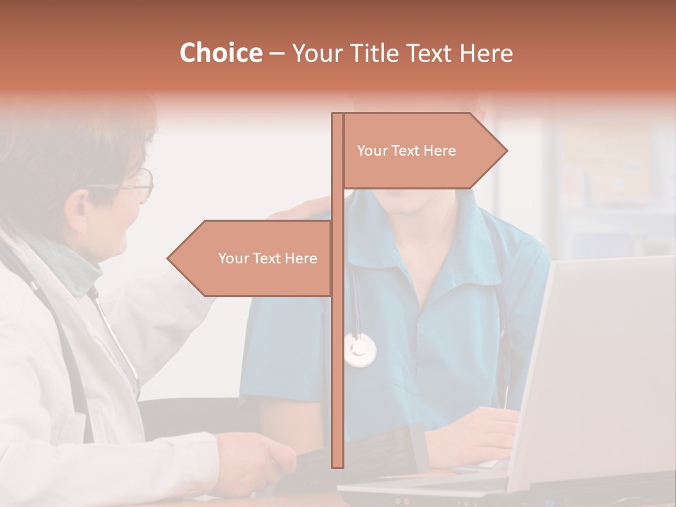 A Doctor Checking A Patient's Chest With A Stethoscope PowerPoint Template