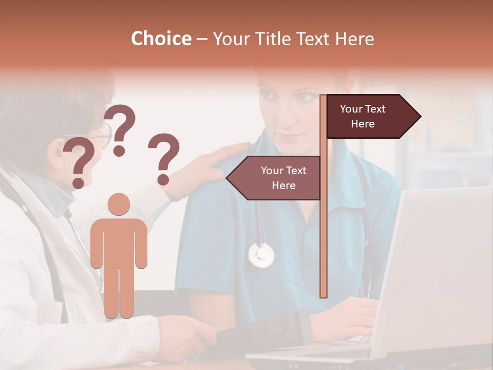 A Doctor Checking A Patient's Chest With A Stethoscope PowerPoint Template