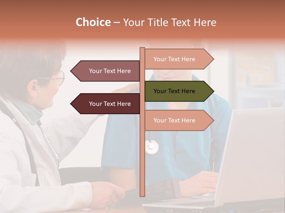 A Doctor Checking A Patient's Chest With A Stethoscope PowerPoint Template
