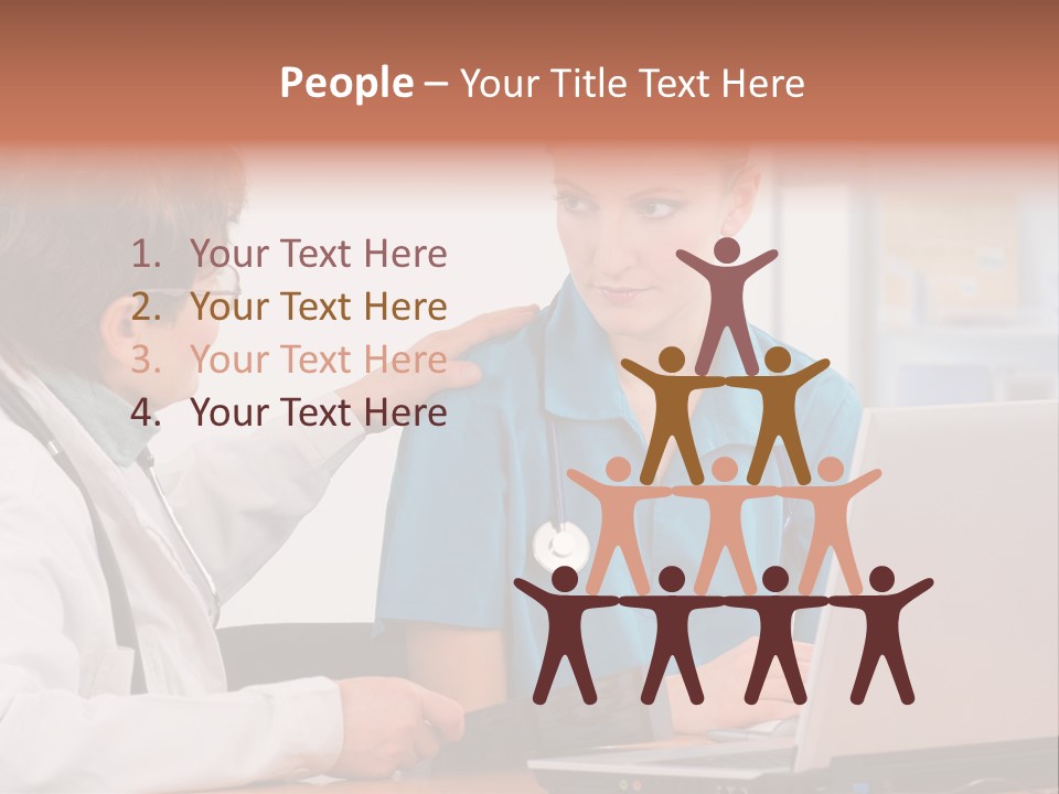 A Doctor Checking A Patient's Chest With A Stethoscope PowerPoint Template