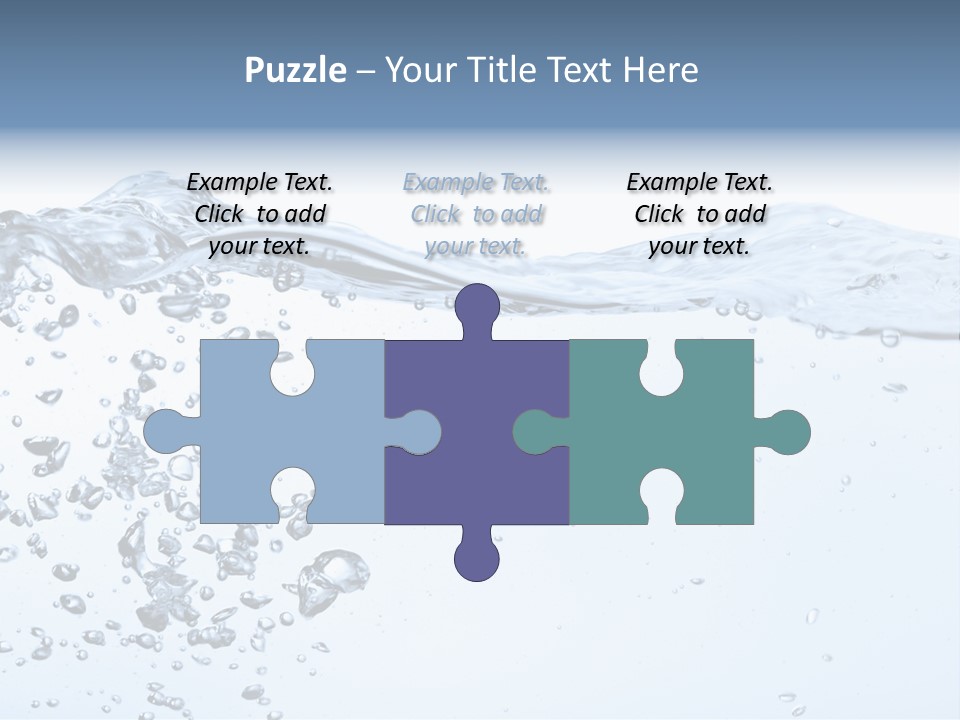 A Water Powerpoint Presentation Is Shown PowerPoint Template