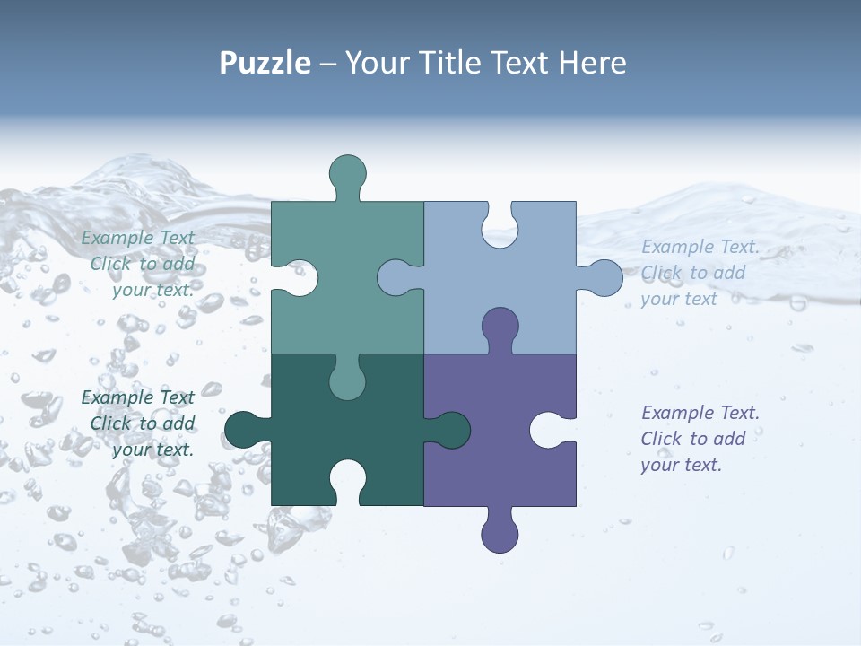 A Water Powerpoint Presentation Is Shown PowerPoint Template