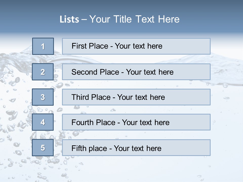 A Water Powerpoint Presentation Is Shown PowerPoint Template
