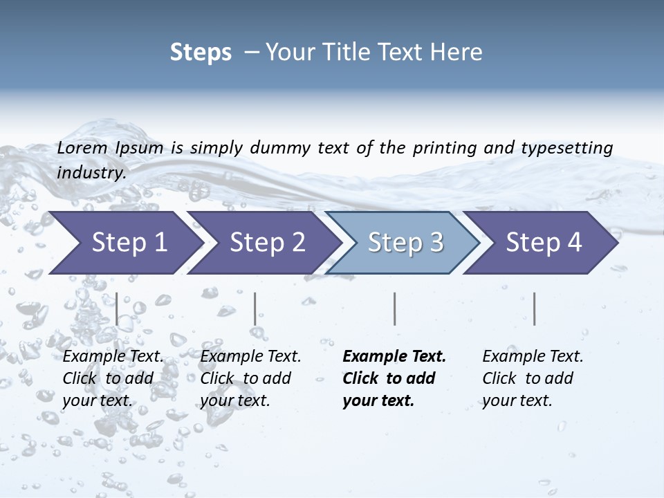 A Water Powerpoint Presentation Is Shown PowerPoint Template