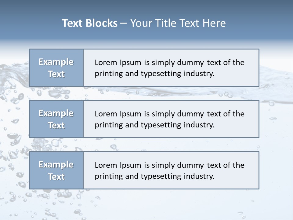 A Water Powerpoint Presentation Is Shown PowerPoint Template
