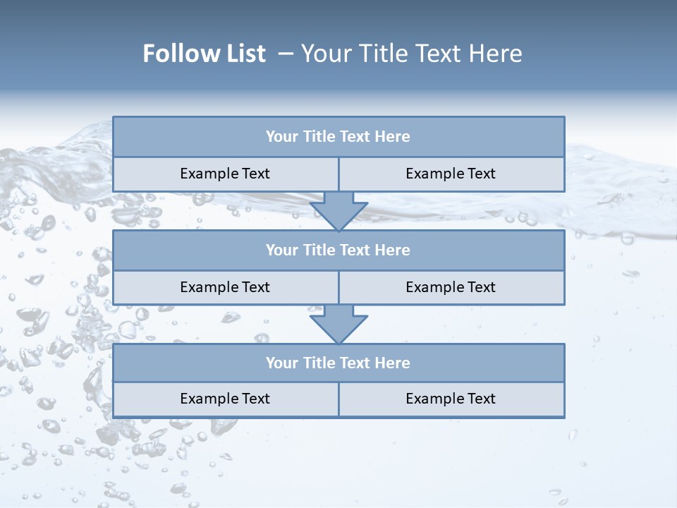 A Water Powerpoint Presentation Is Shown PowerPoint Template