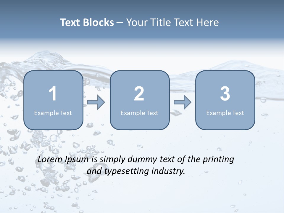 A Water Powerpoint Presentation Is Shown PowerPoint Template