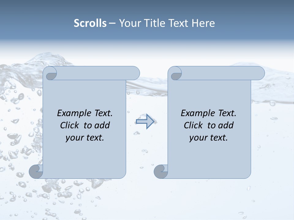 A Water Powerpoint Presentation Is Shown PowerPoint Template