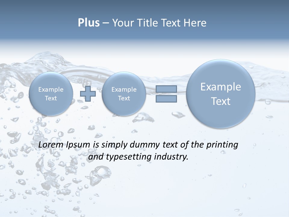 A Water Powerpoint Presentation Is Shown PowerPoint Template