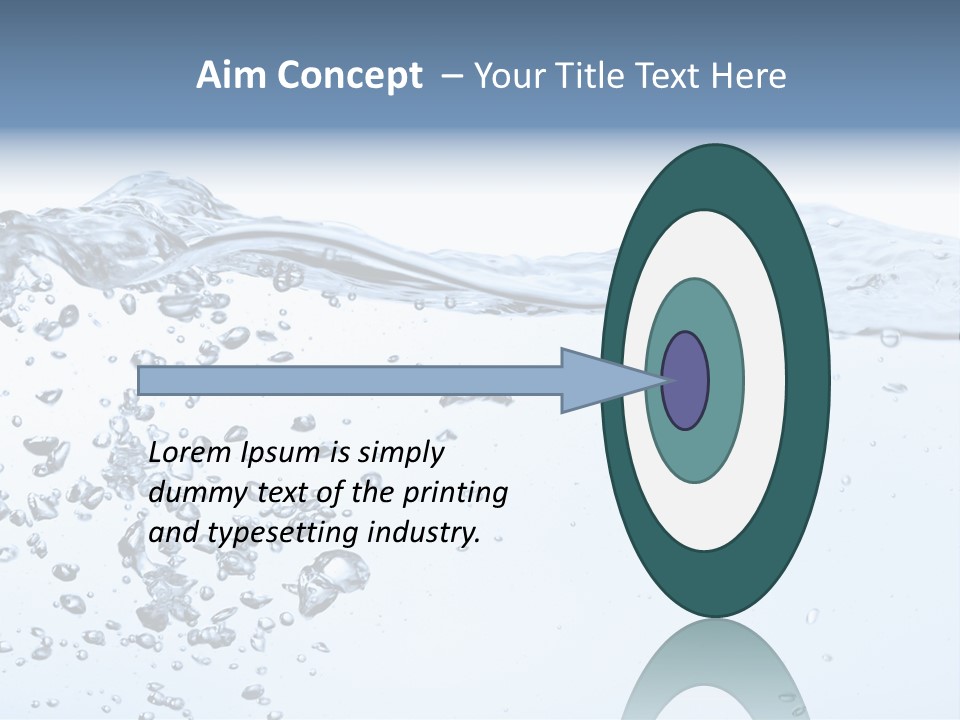 A Water Powerpoint Presentation Is Shown PowerPoint Template