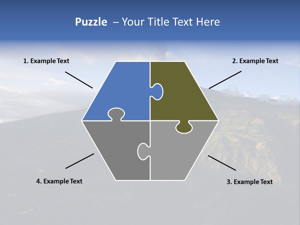 Steam Landscape Smoke PowerPoint Template