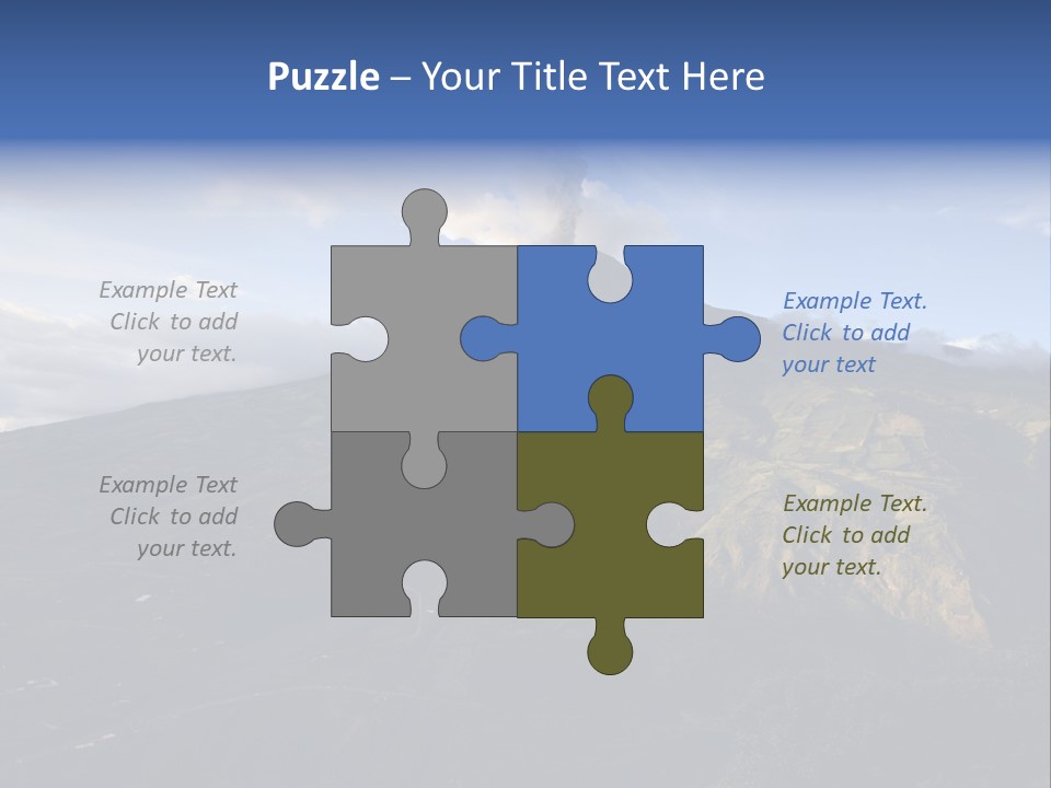 Steam Landscape Smoke PowerPoint Template