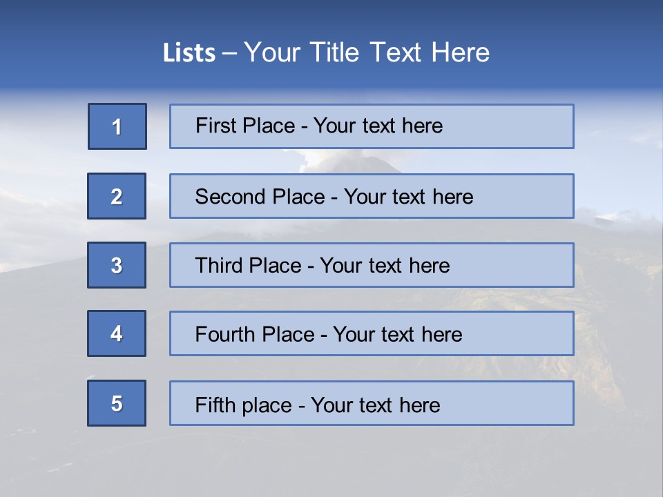 Steam Landscape Smoke PowerPoint Template