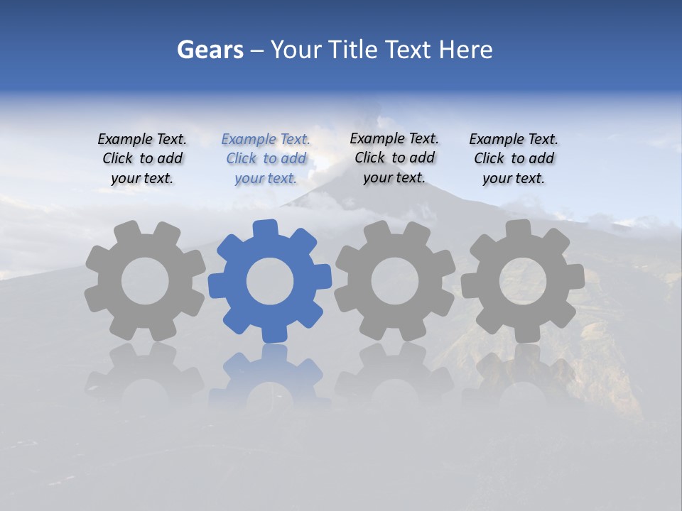 Steam Landscape Smoke PowerPoint Template