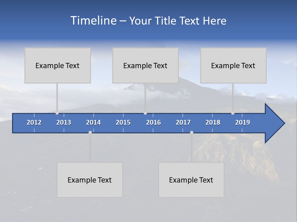 Steam Landscape Smoke PowerPoint Template