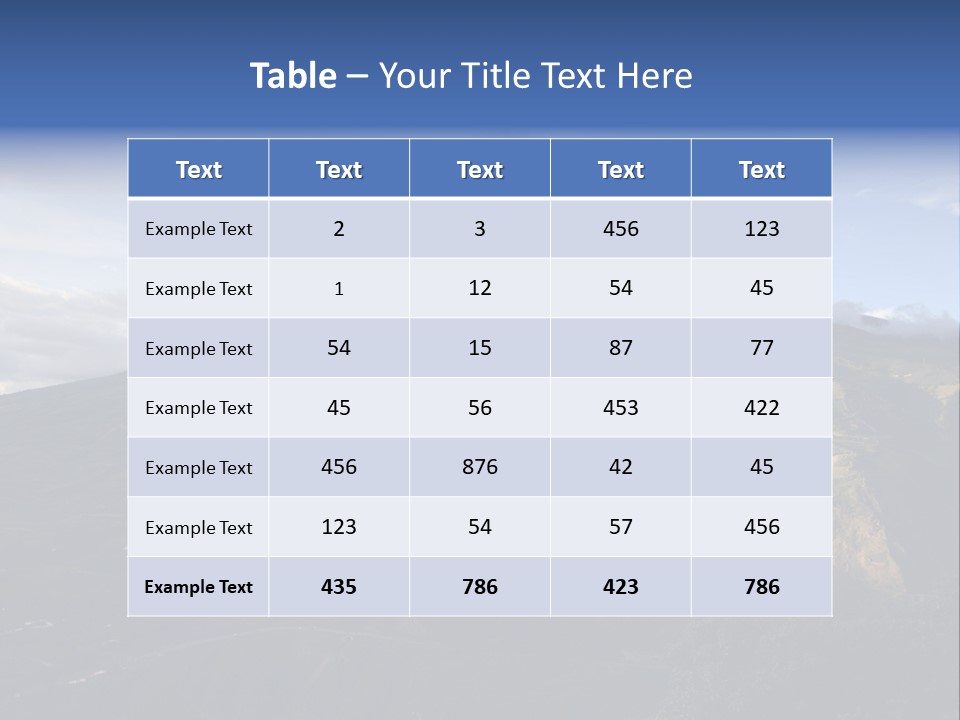 Steam Landscape Smoke PowerPoint Template